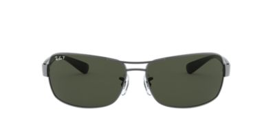 Ray-Ban RB3379 64 Green & Gunmetal Polarized Sunglasses