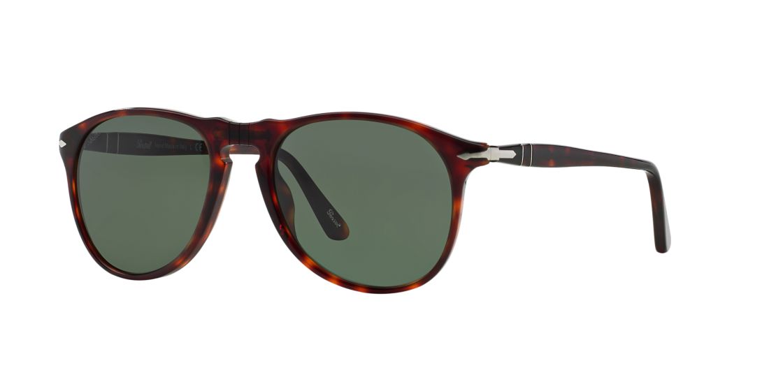 Persol Round Frame Sunglasses In Green