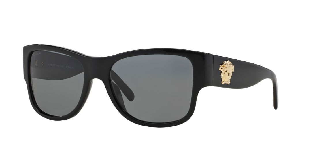 Versace VE4275 58 Grey & Black Polarized Sunglasses | Sunglass Hut USA