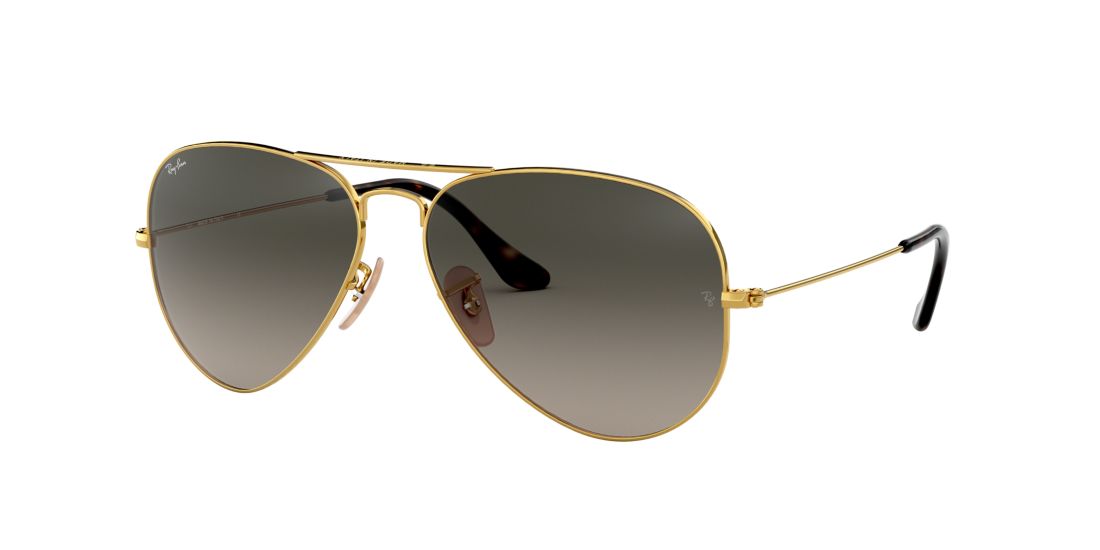 Ray Ban Standard Icons 58mm Mirrored Rainbow Aviator Sunglasses In Grey Gradient