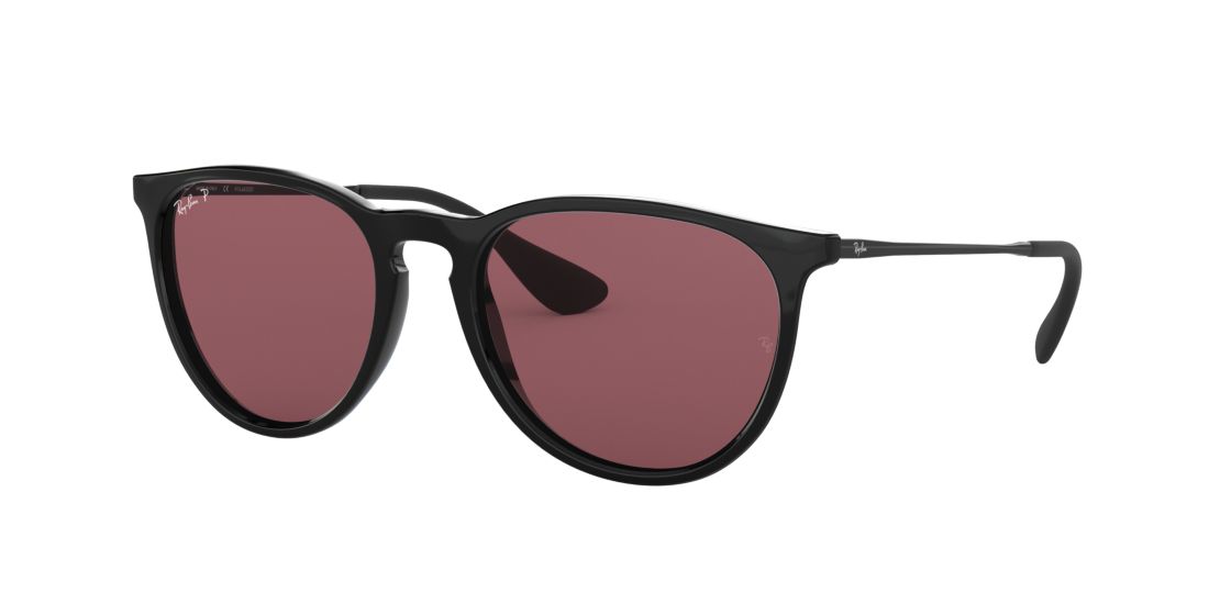 Shop Ray Ban Ray In Polarized Purple