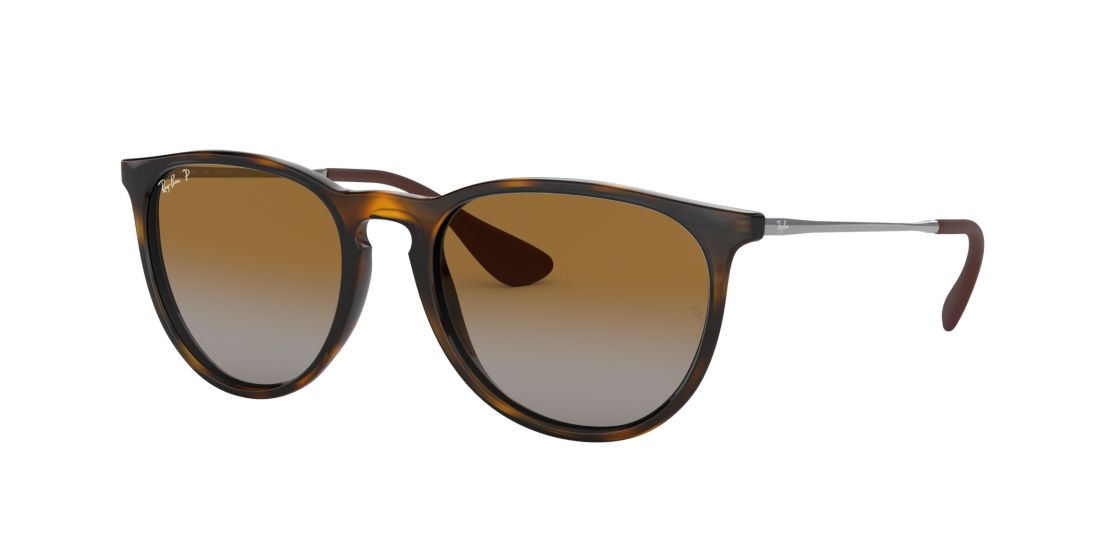 Ray Ban Unisex RB4171F ERIKA CLASSIC - Frame color: Tortoise, Lens color: Brown, Size 54-18/145