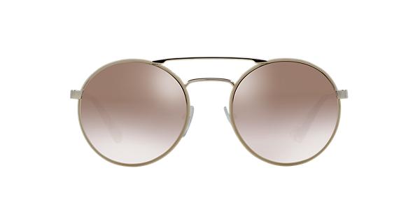 Prada PR 51SS 54 Brown & Silver Sunglasses | Sunglass Hut USA