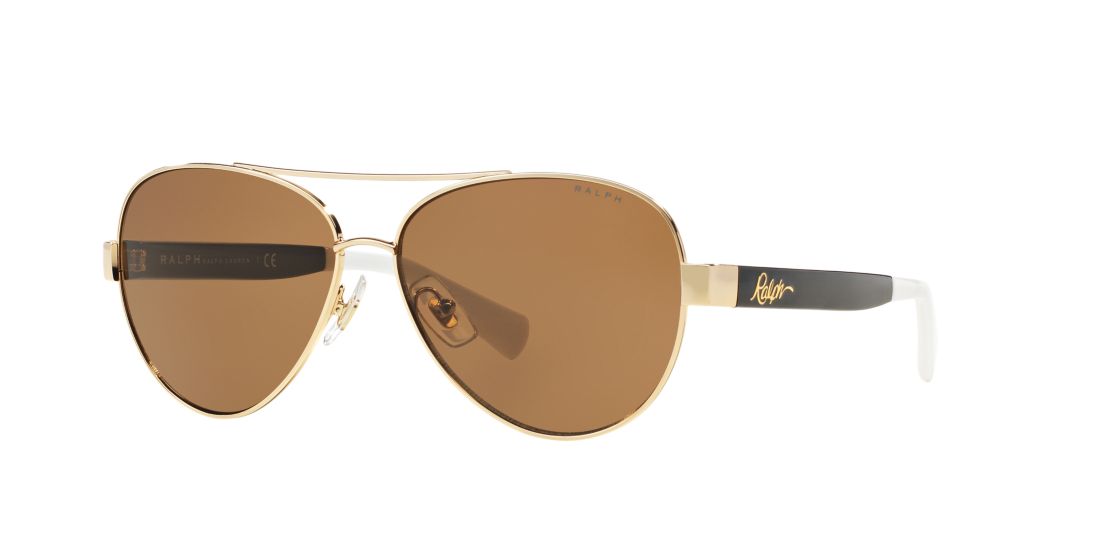 Ralph Woman RA4114 - Frame color: Gold, Lens color: Brown, Size 58-13/135