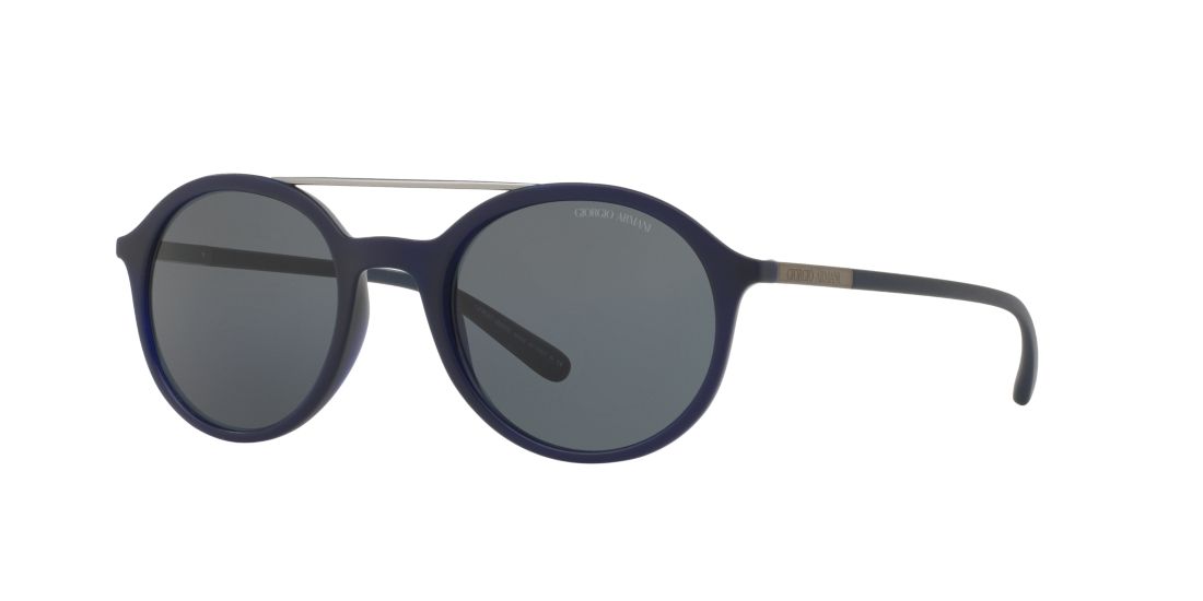 Giorgio Armani Man AR8077 - Frame color: Blue, Lens color: Grey-Black