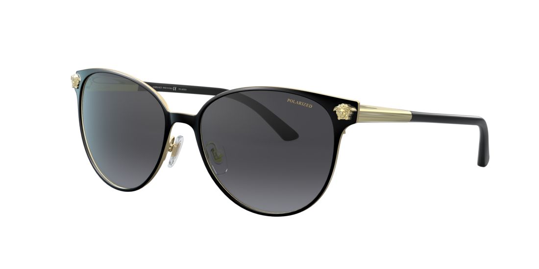 Shop Versace Woman Sunglasses Ve2168 In Grey Gradient