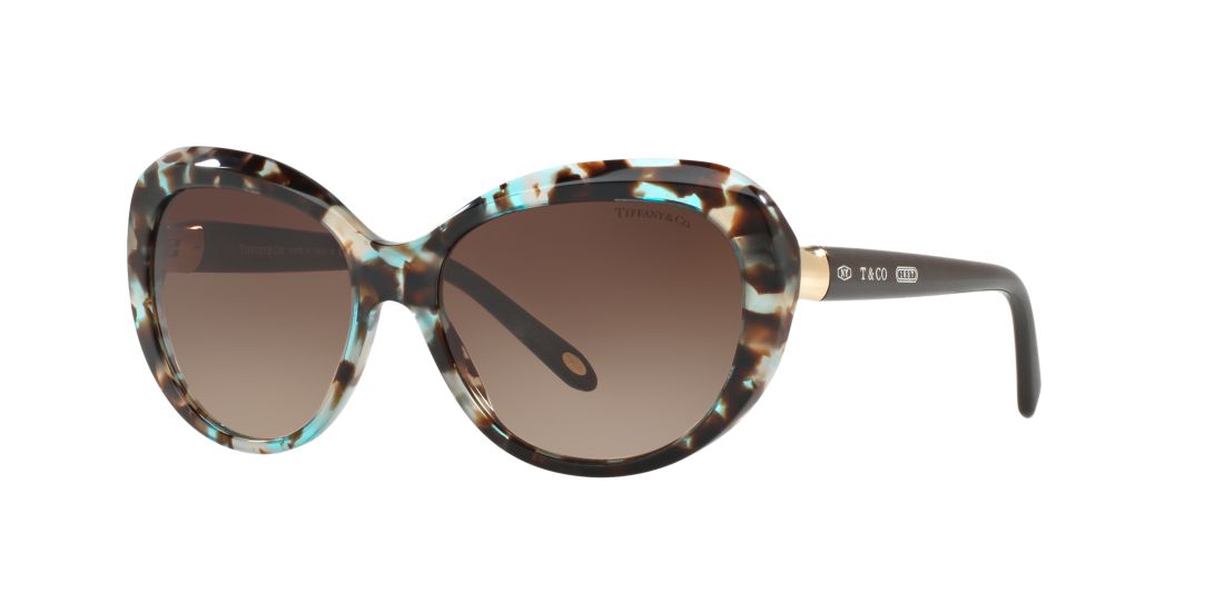 Tiffany Co Woman TF4122 Tiffany 1837 - Frame color: Tortoise, Lens color: Brown, Size 56-16/140
