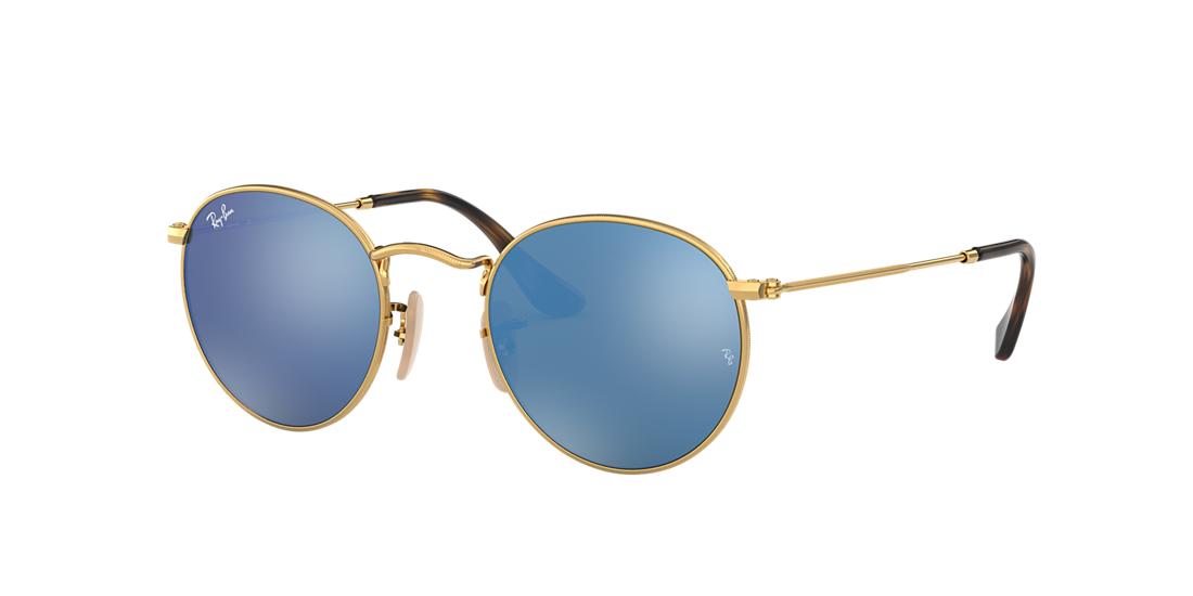 Shop Ray Ban Ray In Light Blue Gradient Flash