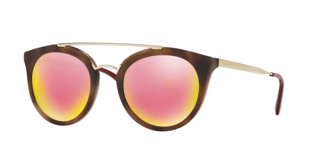 Prada Woman PR 23SS - Frame color: Brown, Lens color: Grey-Black