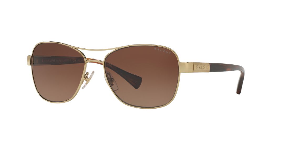 Ralph Woman RA4119 - Frame color: Gold, Lens color: Brown, Size 57-16/135