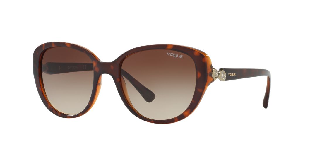 Vogue Eyewear Woman VO5092SB - Frame color: Tortoise, Lens color: Brown, Size 53-18/130