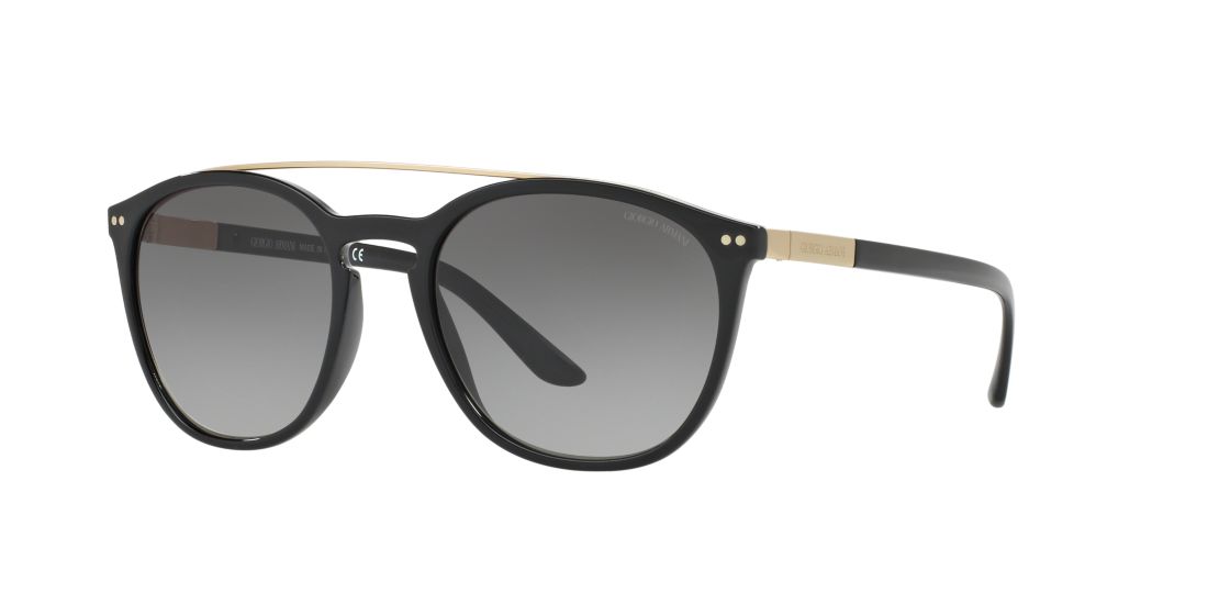 Giorgio Armani Woman AR8088 - Frame color: Black, Lens color: Grey-Black, Size 53-19/140