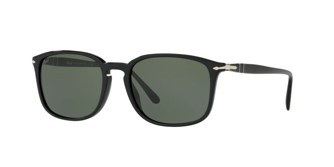 Persol Man PO3158S - Frame color: Black, Lens color: Green