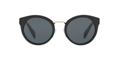 Prada PR 05TS 53 Grey-Black & Black Sunglasses | Sunglass Hut USA