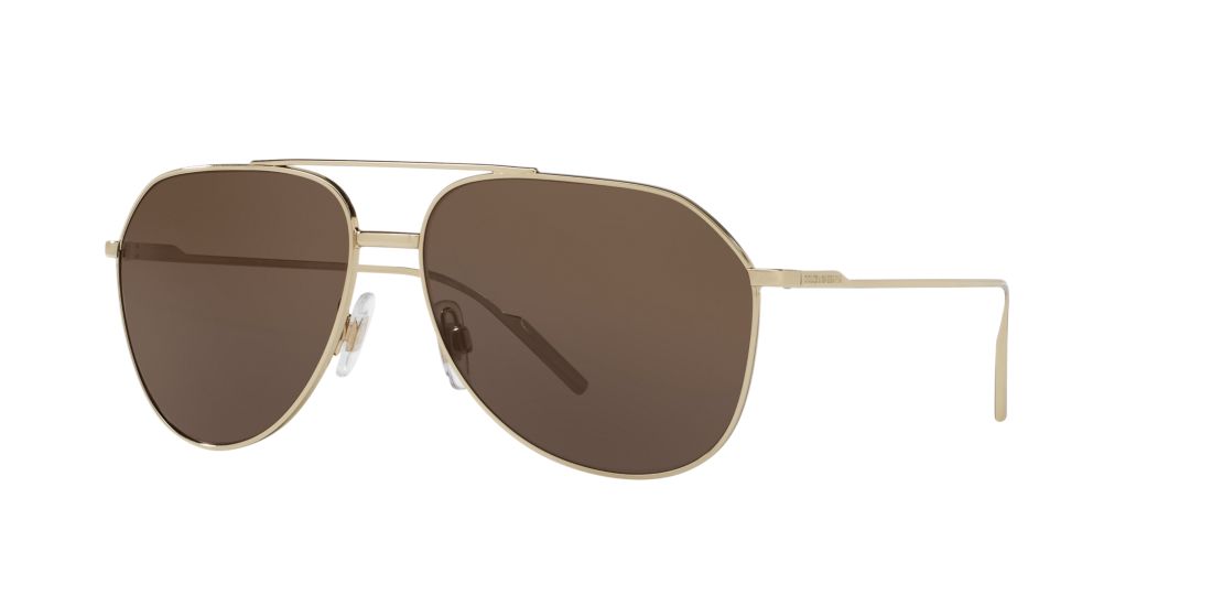 Dolce And Gabbana Man DG2166 - Frame color: Gold, Lens color: Brown, Size 61-14/140