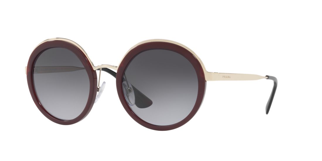 Prada Woman PR 50TS - Frame color: Bordeaux, Lens color: Grey-Black, Size 54-23/140