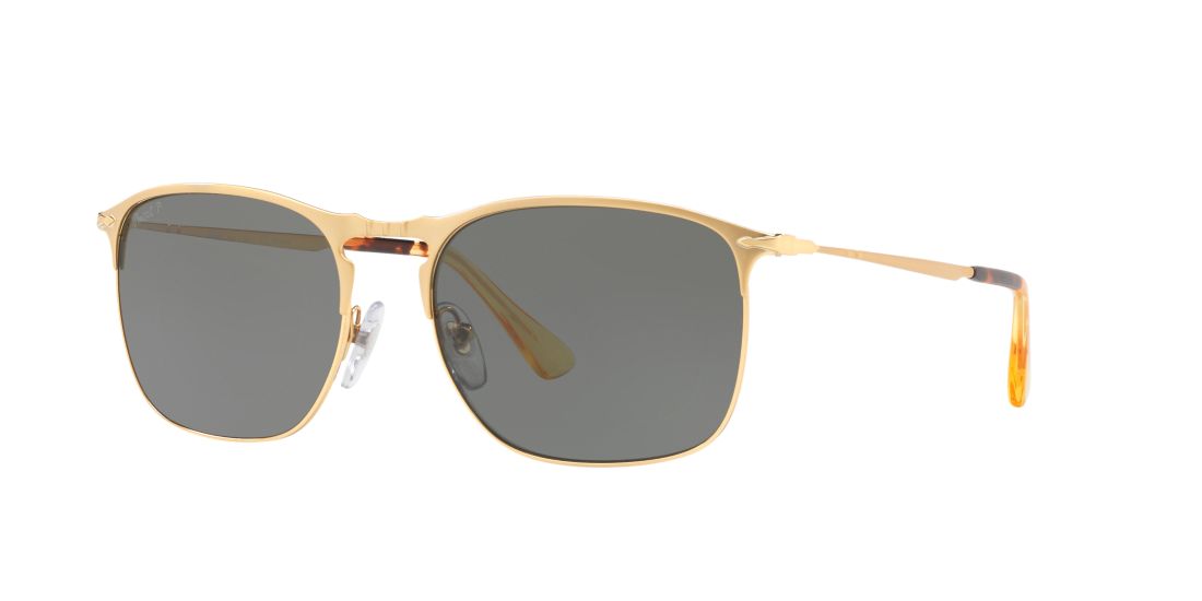 Persol Man PO7359S - Frame color: Gold, Lens color: Green, Size 55-18/145