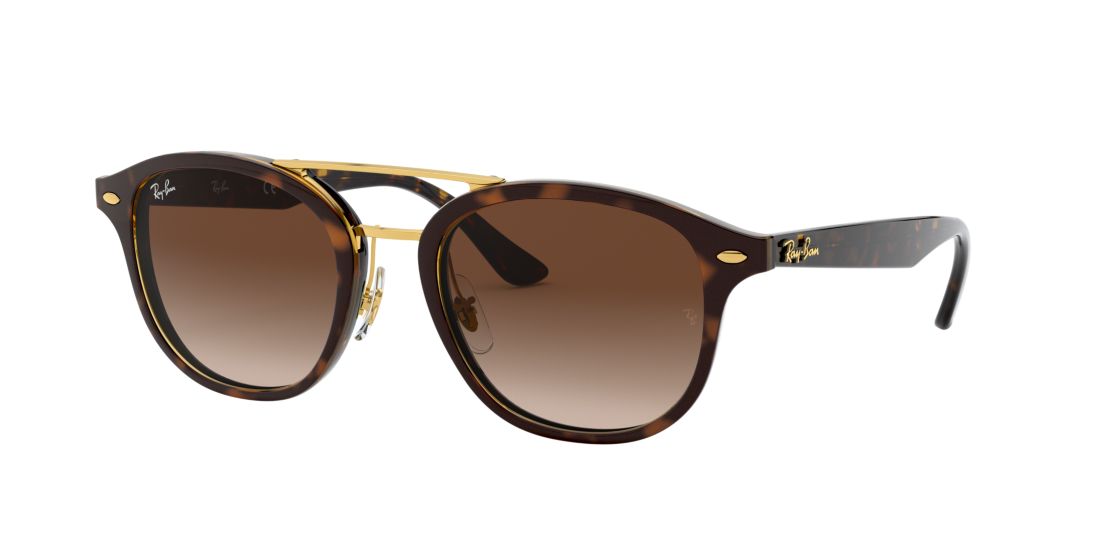 Ray Ban Unisex RB2183 - Frame color: Tortoise, Lens color: Brown Gradient, Size 53-21/145