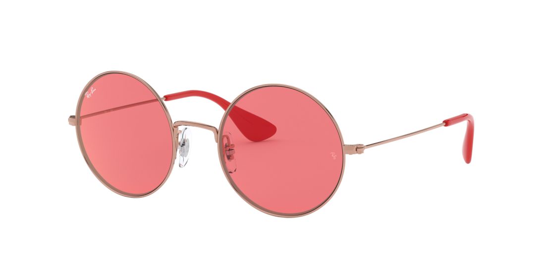 Ray Ban Woman RB3592 JA-JO - Frame color: Bronze-Copper, Lens color: Red, Size 55-20/145