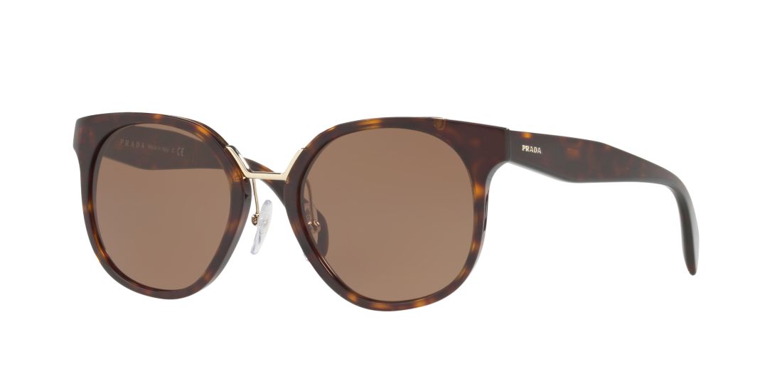 Prada Woman PR 17TS - Frame color: Tortoise, Lens color: Brown, Size 53-20/140