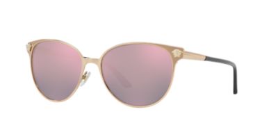 Versace null 57 Pink \u0026 Gold Sunglasses 