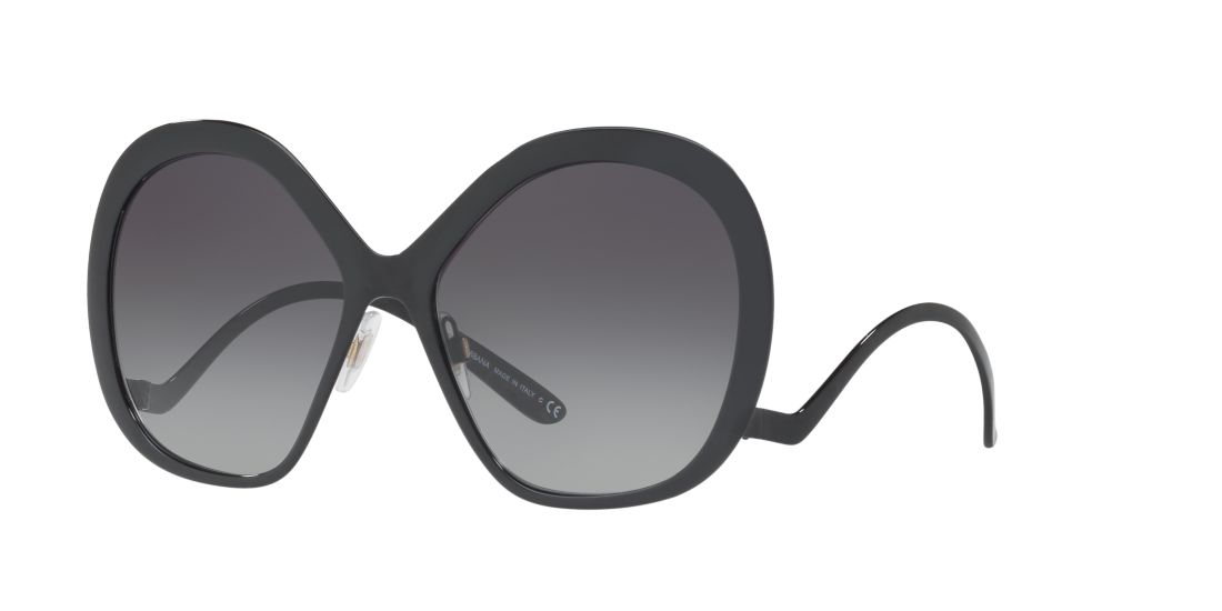 Dolce And Gabbana Woman DG2180 - Frame color: Black, Lens color: Grey-Black, Size 57-17/130