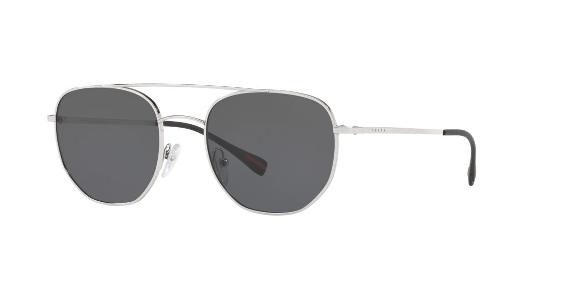 Prada Linea Rossa Man PS 56SS - Frame color: Silver, Lens color: Grey-Black