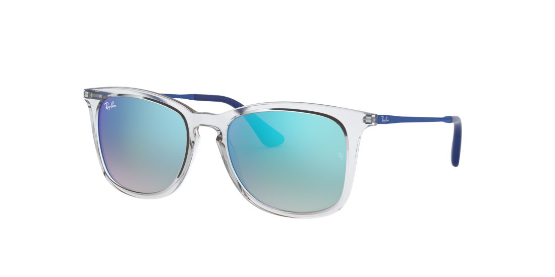 Ray Ban Unisex RJ9063S - Frame color: Transparent, Lens color: Blue Gradient, Size 48-16/130