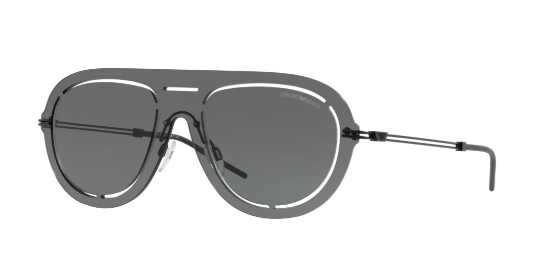 Emporio Armani Man EA2057 - Frame color: Black, Lens color: Grey-Black, Size 01-41/140