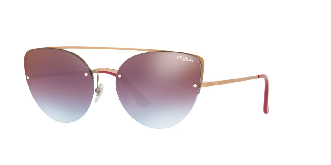 Vogue Eyewear Woman VO4074S - Frame color: Pink, Lens color: Red, Size 57-18/135