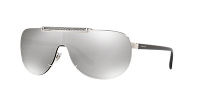 Versace VE2140 01 Grey-Black & Gold Sunglasses | Sunglass Hut USA