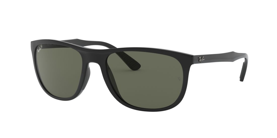 Ray Ban Man RB4291 - Frame color: Black, Lens color: Green, Size 58-19/145