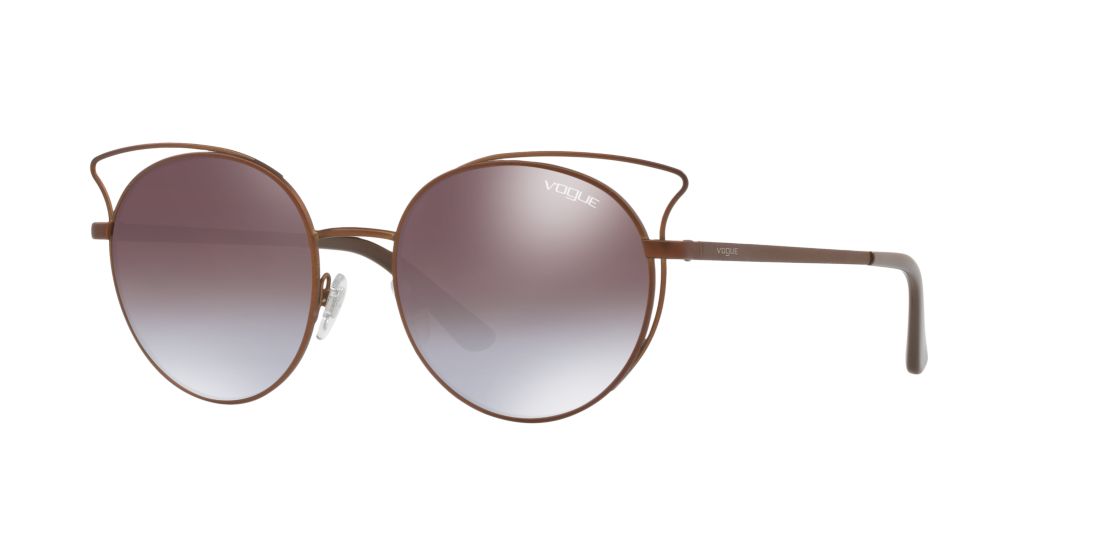 Vogue Eyewear Woman VO4048S - Frame color: Light Brown, Lens color: Blue, Size 52-18/135