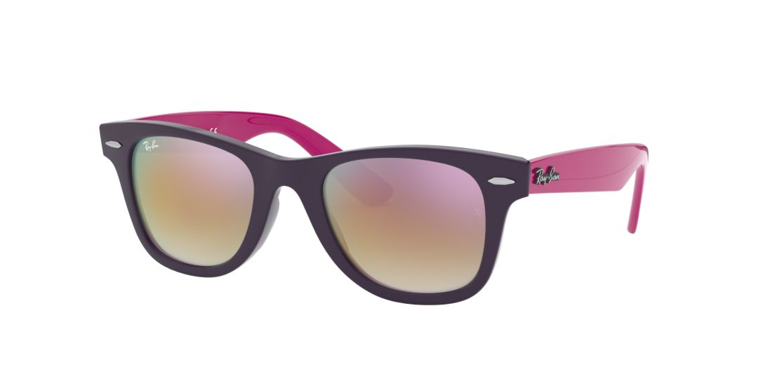 Ray Ban Unisex RJ9066S WAYFARER JUNIOR - Frame color: Violet, Lens color: Copper, Size 47-20/130