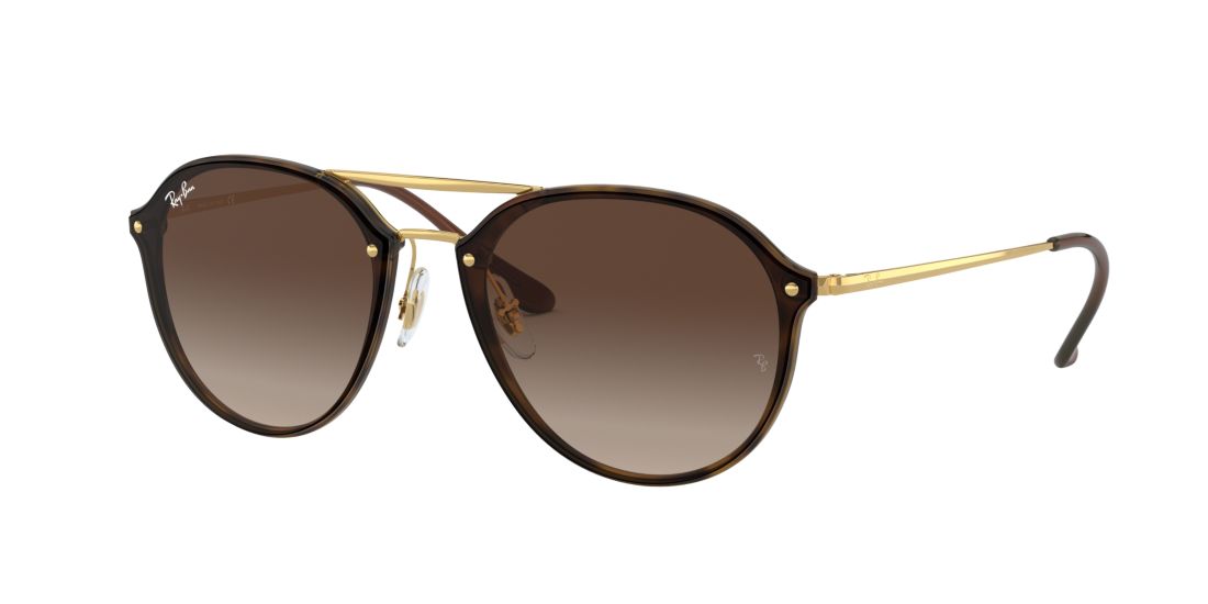 Shop Ray Ban Ray In Brown Gradient