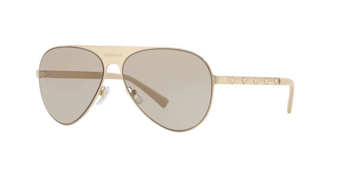 Versace Unisex VE2189 - Frame color: Gold, Lens color: Brown