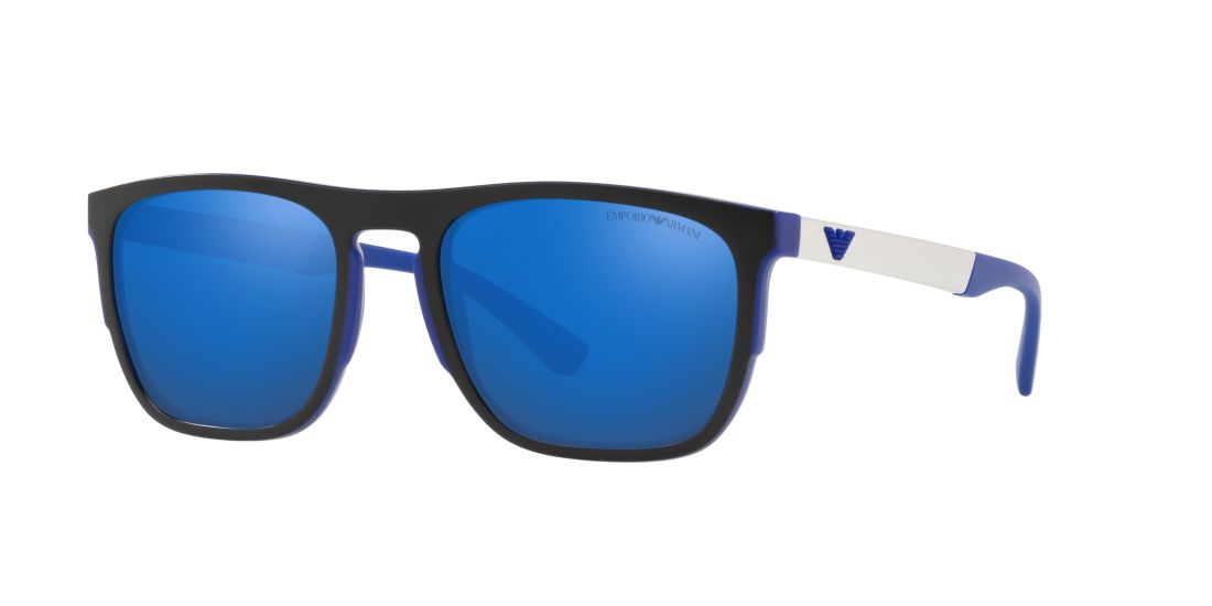 Emporio Armani Man EA4114 - Frame color: Blue, Lens color: Blue, Size 55-20/145