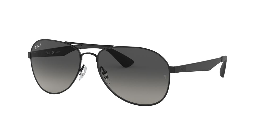 Ray Ban Man RB3549 - Frame color: Black, Lens color: Grey-Black, Size 61-16/145