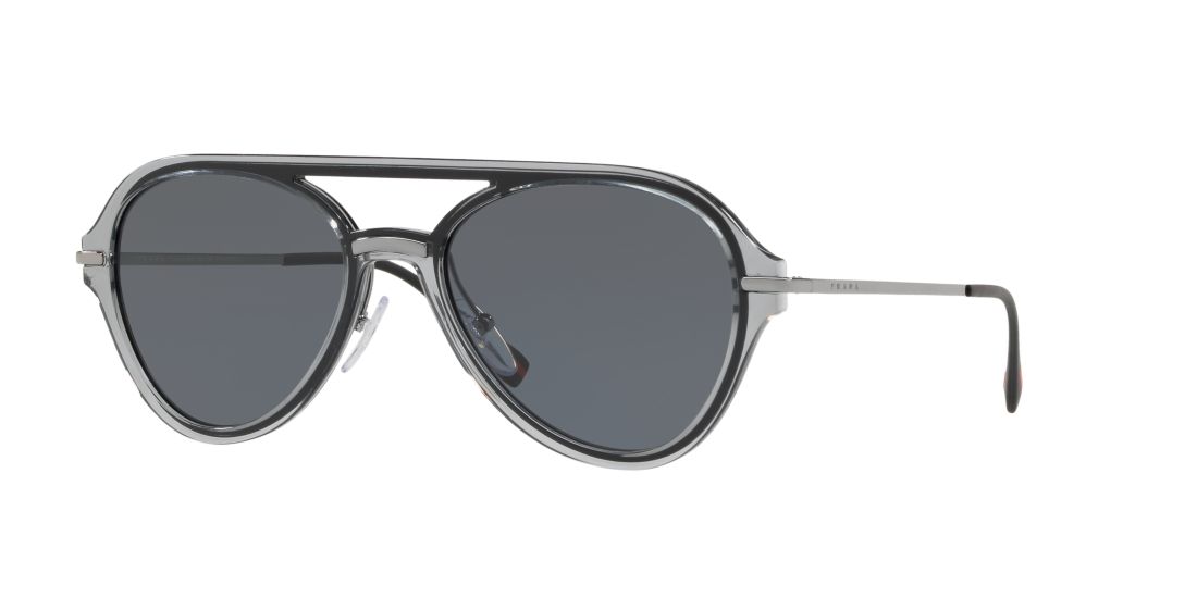 Prada Linea Rossa Man PS 04TS - Frame color: Grey, Lens color: Grey-Black, Size 57-19/140