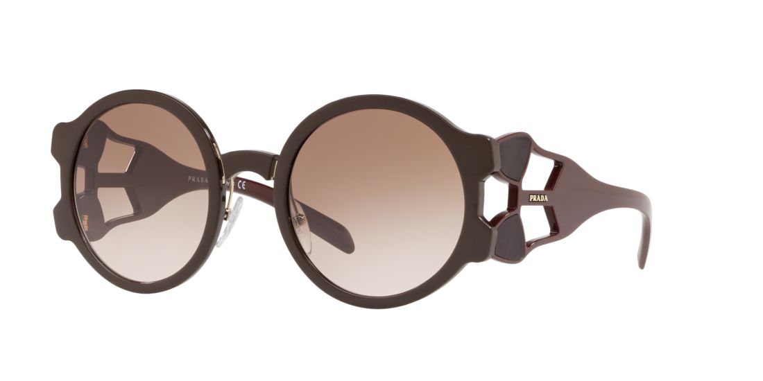 Prada Woman PR 13US - Frame color: Brown, Lens color: Brown, Size 54-24/140