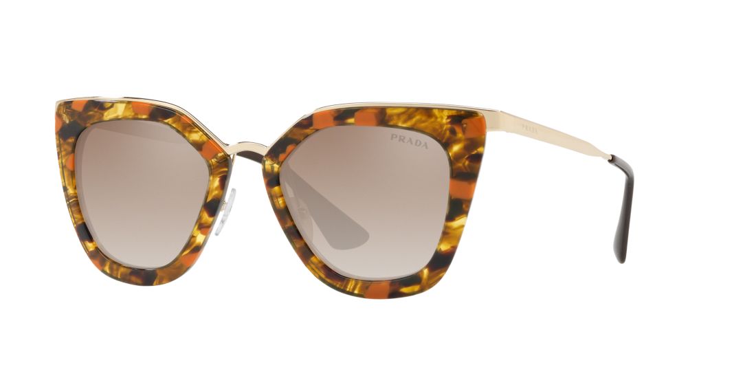 Prada Woman PR 53SS - Frame color: Gold, Lens color: Brown Gradient Mirror