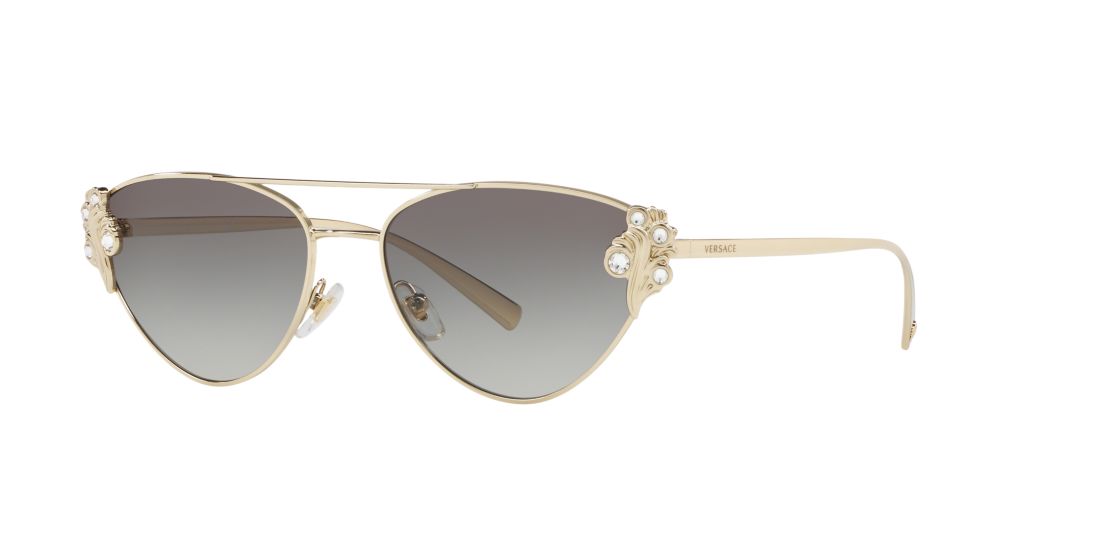 Versace Woman VE2195B - Frame color: Gold, Lens color: Grey-Black