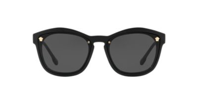 Versace VE4350 57 Grey-Black & Black Sunglasses | Sunglass Hut USA