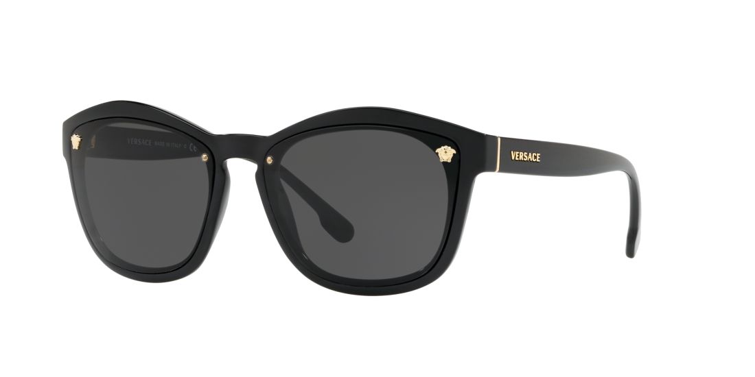 Versace Woman VE4350 - Frame color: Black, Lens color: Grey-Black, Size 57-17/140