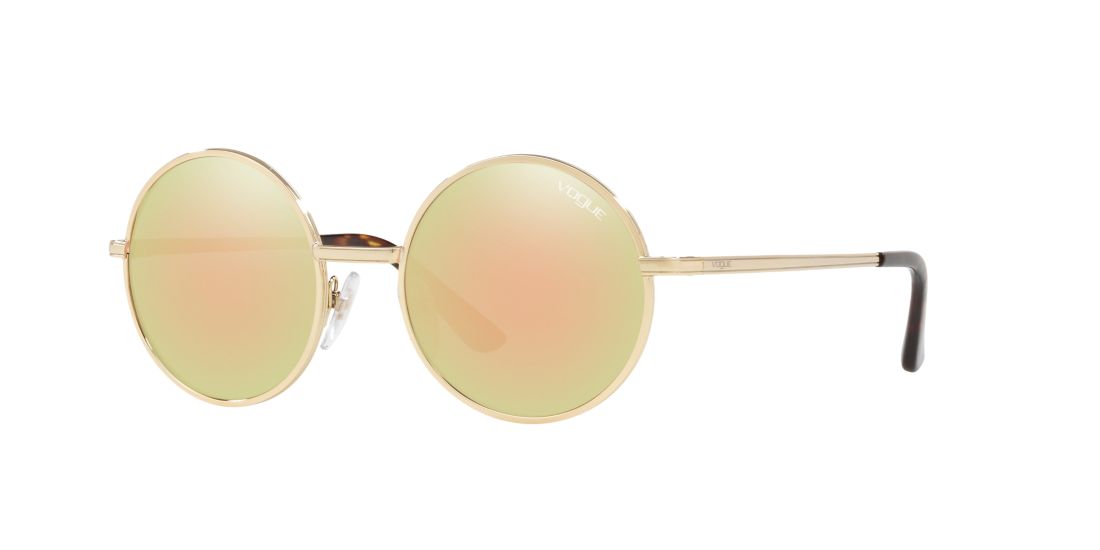 Vogue Eyewear Woman VO4085S - Frame color: Gold, Lens color: Pink, Size 50-19/135