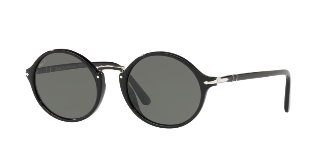 Persol Man PO3208S - Frame color: Black, Lens color: Green