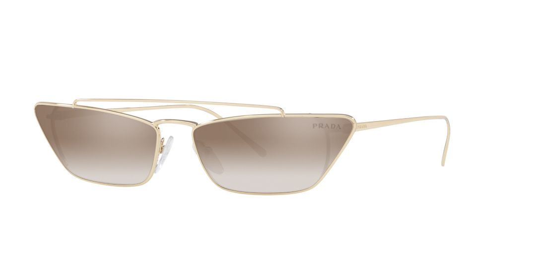 Prada Woman PR 64US - Frame color: Gold, Lens color: Silver, Size 67-16/140