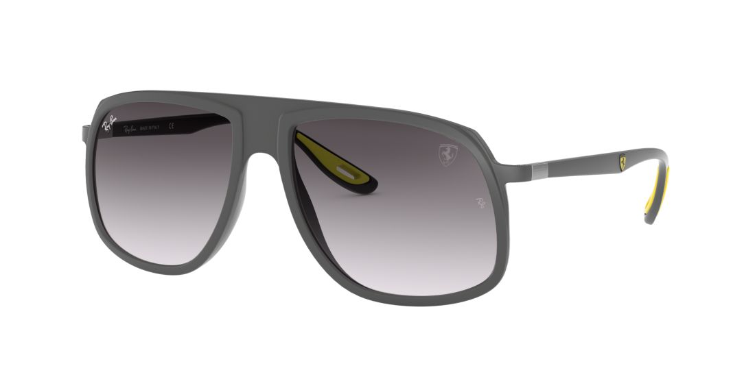 Ray Ban Man RB4308M SCUDERIA FERRARI COLLECTION - Frame color: Grey, Lens color: Grey-Black, Size 57-17/145