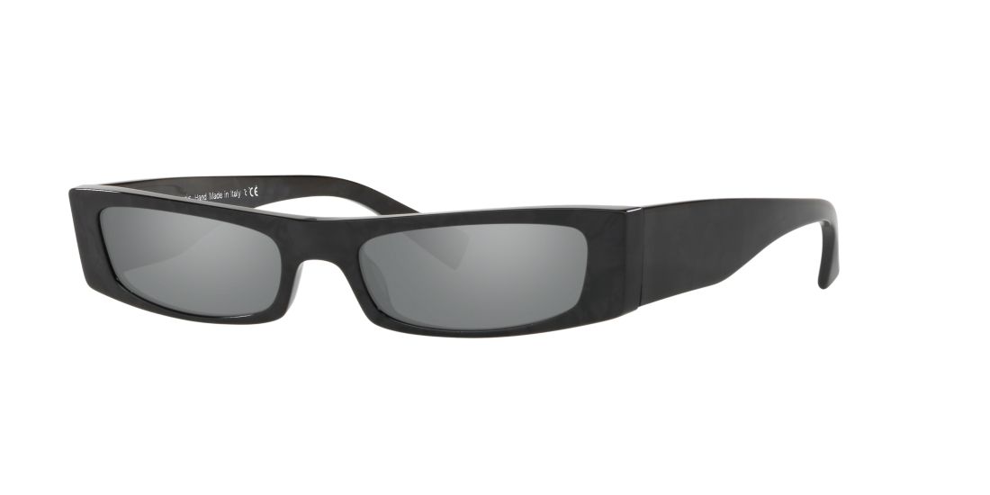 Alain Mikli Woman A05039 - Frame color: Black, Lens color: Silver, Size 54-18/140