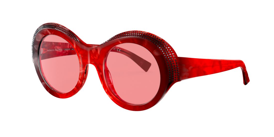 Alain Mikli Woman A05040B - Frame color: Red, Lens color: Pink, Size 50-22/140